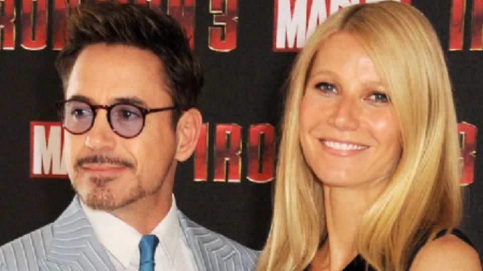 Gwyneth Paltrow. Robert Downey, posando. Fuente: Twitter: @ShowmundialShow