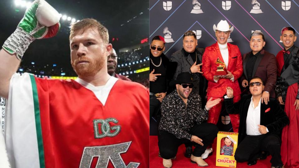 Canelo y Grupo Firme: Fuente: Instagram @canelo @grupofirme