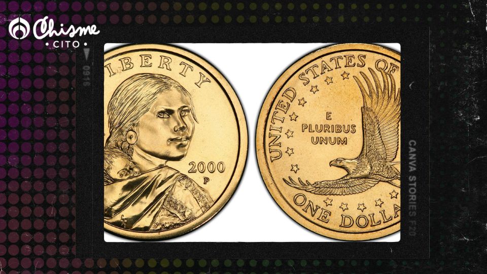 Esta es la moneda de un dólar de Susan B. Anthony dorada que vale más de 200 mil pesos.