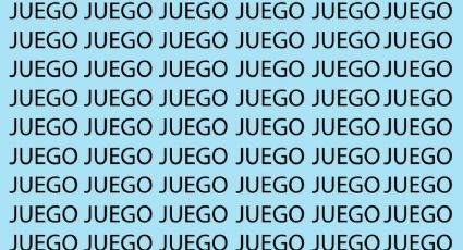 Demuestra tu inteligencia y encuentra la palabra ‘JUZGO’ en menos de 7 segundos