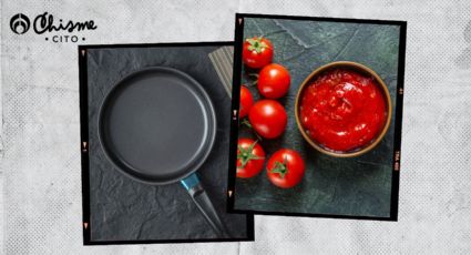 Solo con salsa de tomate, renueva tus sartenes