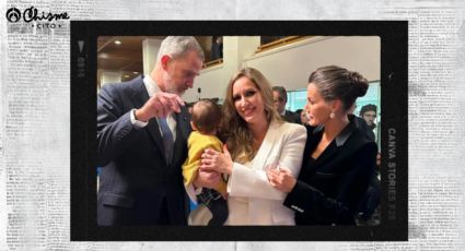 Quién es el tierno bebé que posó con la reina Letizia