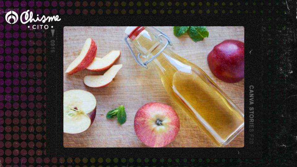 El vinagre de manzana tiene beneficios para el cabello.