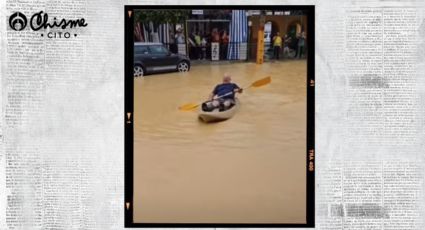 En medio de las inundaciones de España, un hombre fue a la feria de Guillena ¡en Kayak!