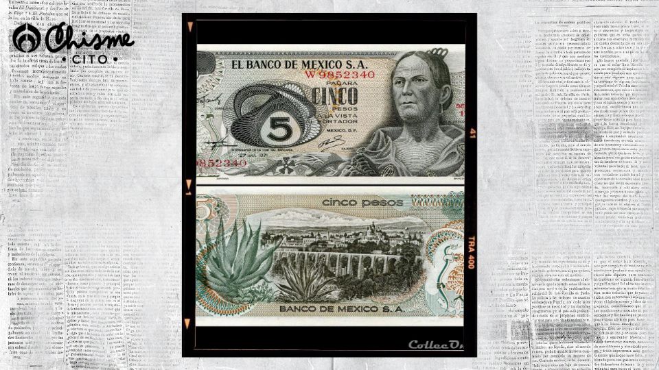 Este billete de 5 pesos de 'La Corregidora' vale casi medio millón