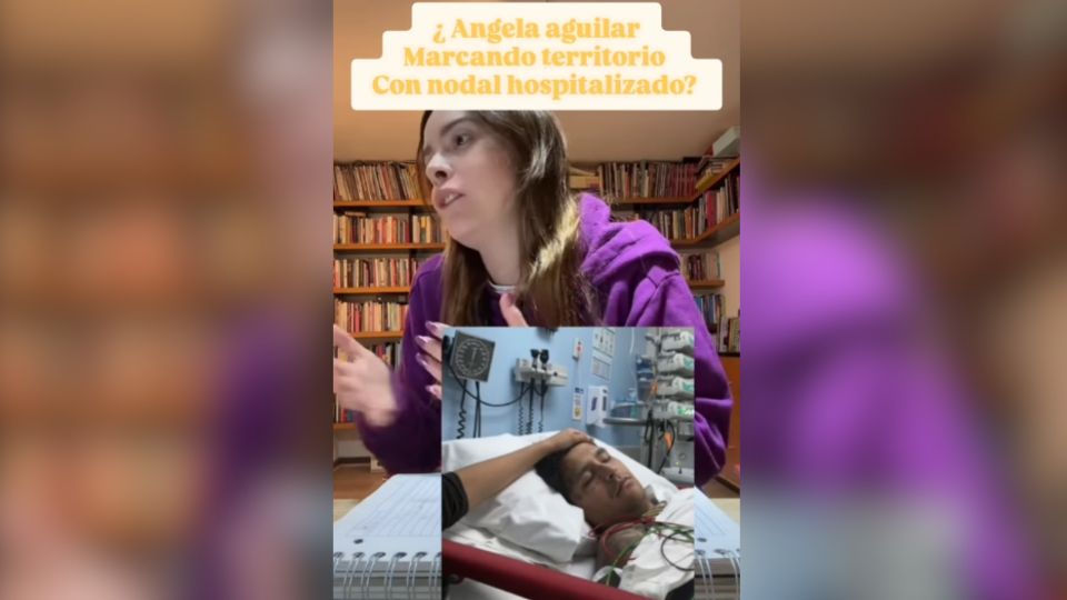 La grafóloga Maryfer Centeno dio más detalles de lo que se podría significar la mano de Ángela Aguilar tocando la cabeza de Christian Nodal.