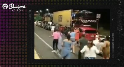 Michoacán: conductores bailan "Payaso de Rodeo" tras quedar varados por un accidente