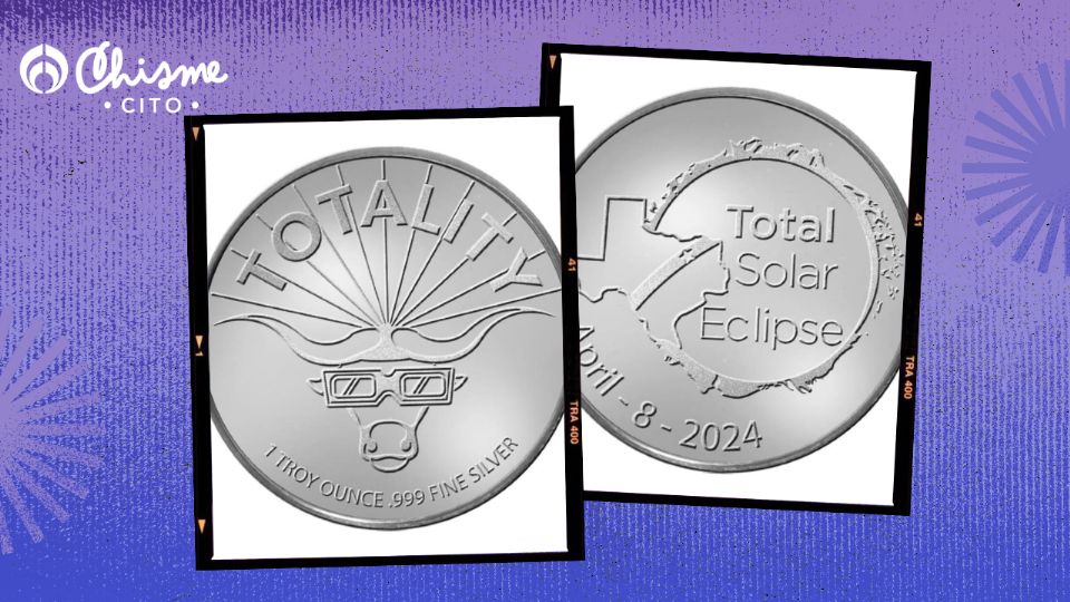 La numismática de Texas lanzó la nueva moneda en conmemoración del eclipse solar.