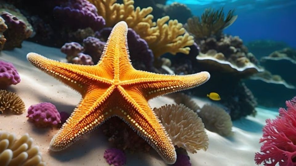 La estrella de mar es, literalmente, una cabeza andante.