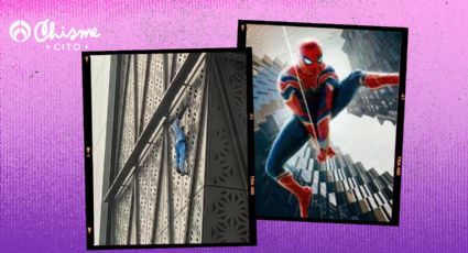 Impactante VIDEO: Spiderman con la playera de Messi trepa edificio de 30 pisos