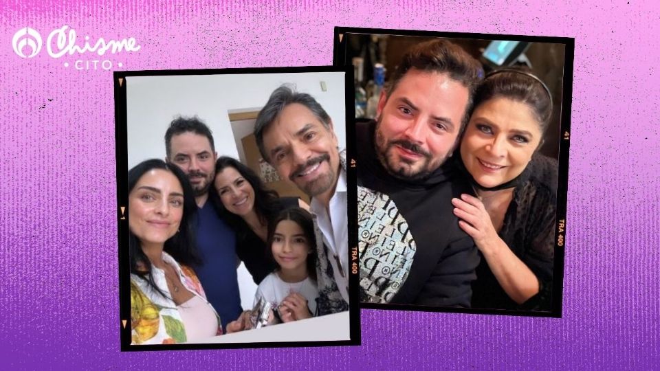 A pesar de las discordias, Victoria Ruffo y Eugenio Derbez se felicitaron por el nacimiento de su nieta.