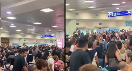 (VIDEO) Tras caída de Microsoft, suena "Cielito Lindo" en el Aeropuerto de Cancún