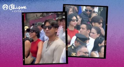 Así disfrutaron Nodal y Ángela Aguilar del Desfile Militar; enamorados y sin llamar la atención (VIDEO)