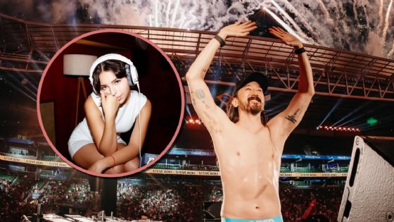 Ángela Aguilar 'aparece' en show de Steve Aoki en EDC y la abuchean: Así fue el momento