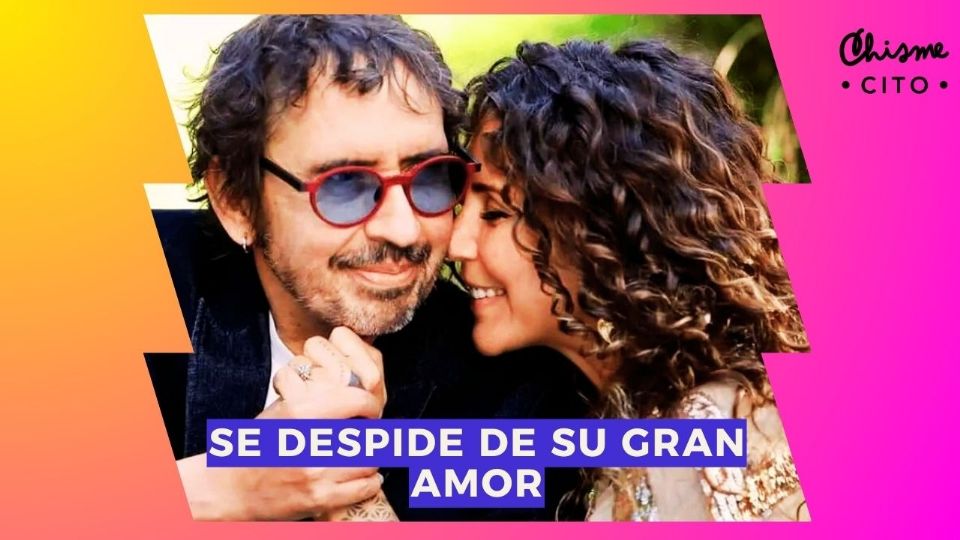 La conductora se dijo destrozada ante la pérdida de su gran amor.