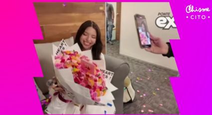 Ángela Aguilar es sorprendida y recibe flores de 'El Patrón'; realiza 'exigente' petición: (VIDEO)
