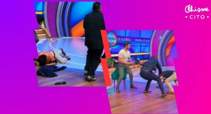 (VIDEO) Invitado a 'Venga la Alegría' se pelea a golpes, causa destrozos y lo corren en VIVO