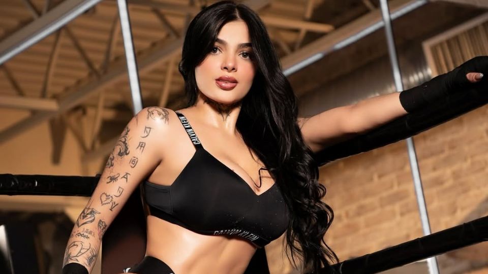 Karely Ruiz causó furor con su nueva faceta de rubia mientras se entrena para su incursión en el box.