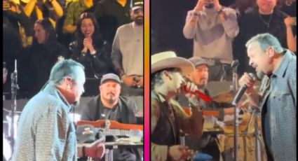 (VIDEO) Ángela Aguilar 'llora' de emoción tras dueto de Pepe Aguilar y Nodal en vivo; los 'tunden'
