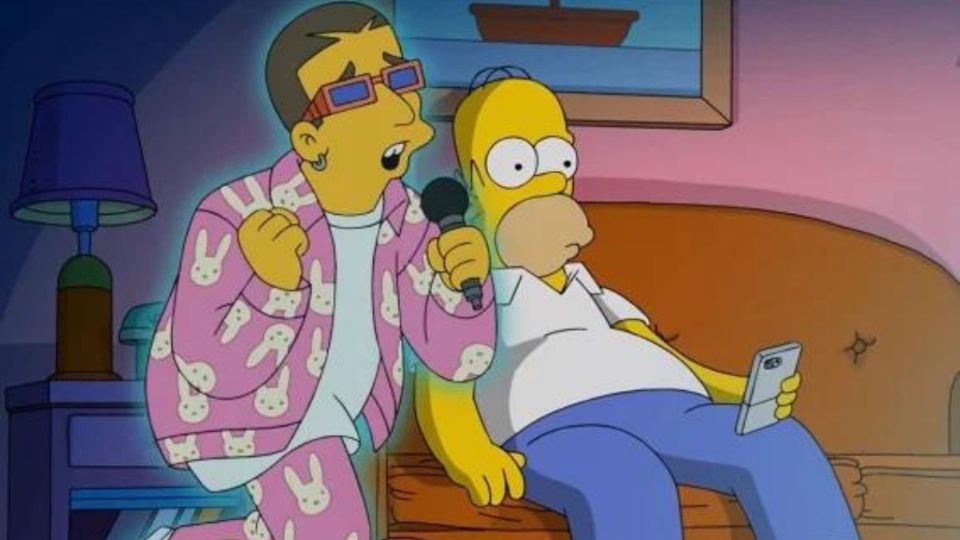 Lo hicieron nuevamente: Los Simpson predijeron el comportamiento de Bad Bunny