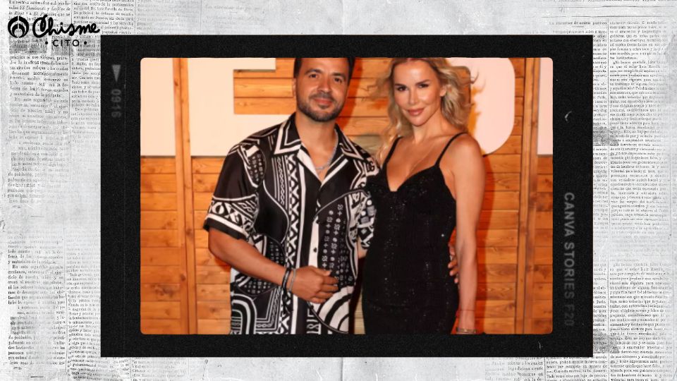 Luis Fonsi y su novia.