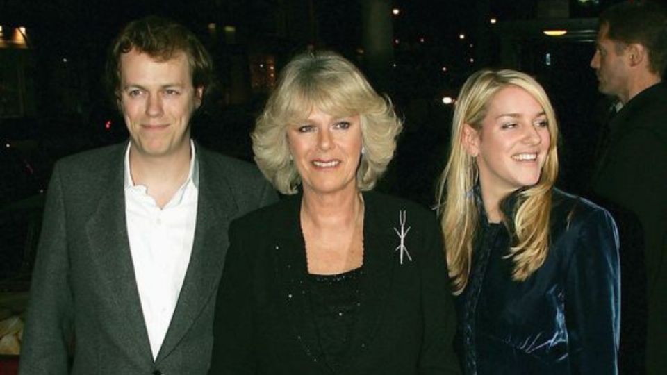 Camilla Parker y sus hijos, Tom y Laura