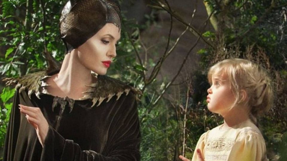 La hija de Angelina Jolie y Brad Pitt apareció en Maléfica