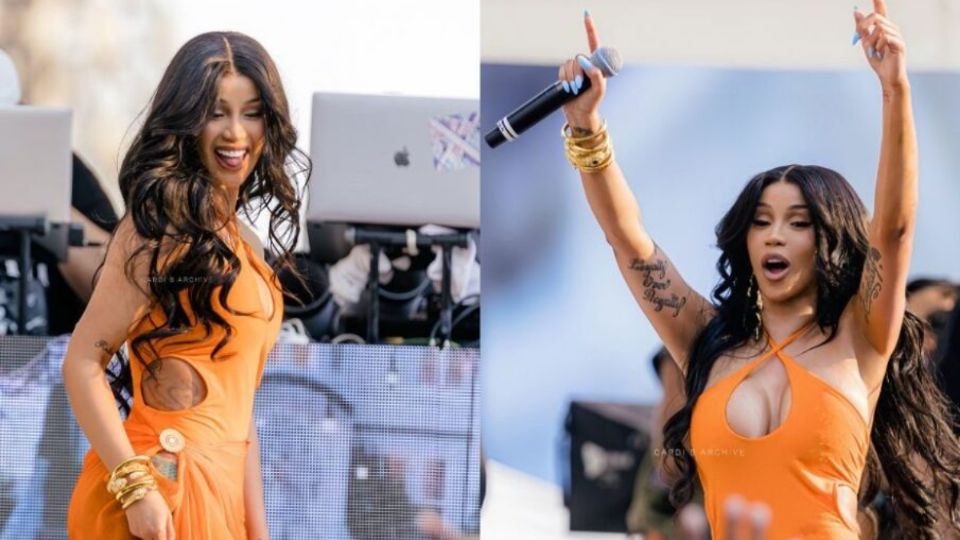 Cardi B le lanzó un micrófono a una fan que la ofendió.