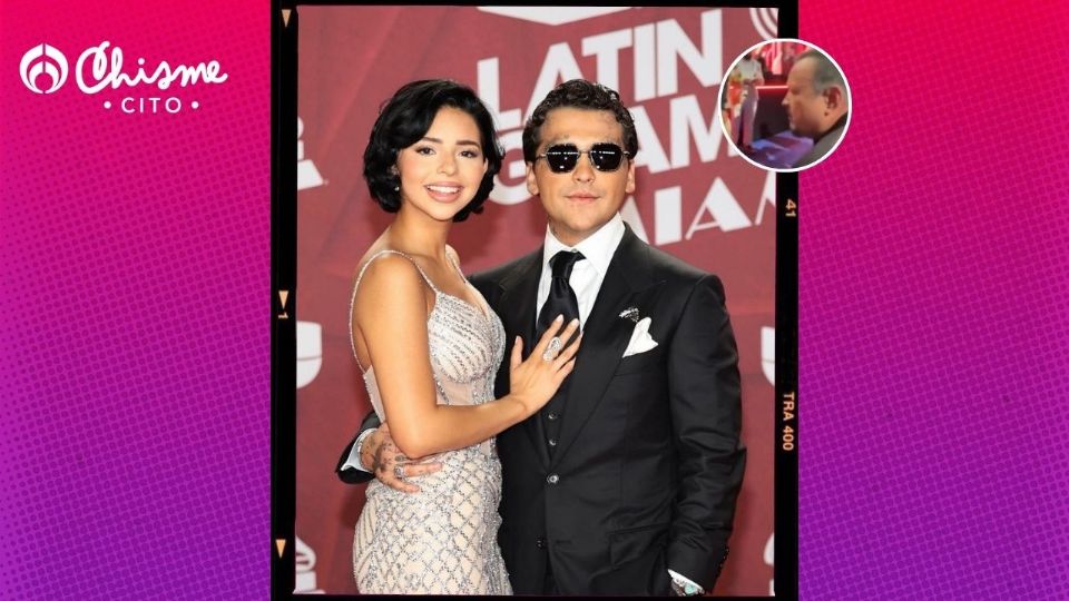 Ángela Aguilar y Christian Nodal posaron juntos en la alfombra de los Latin Grammy.