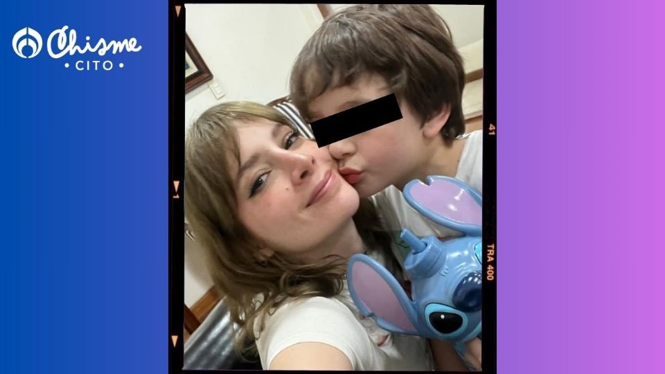 La joven se mostró contenta por recuperar a Juliancito.