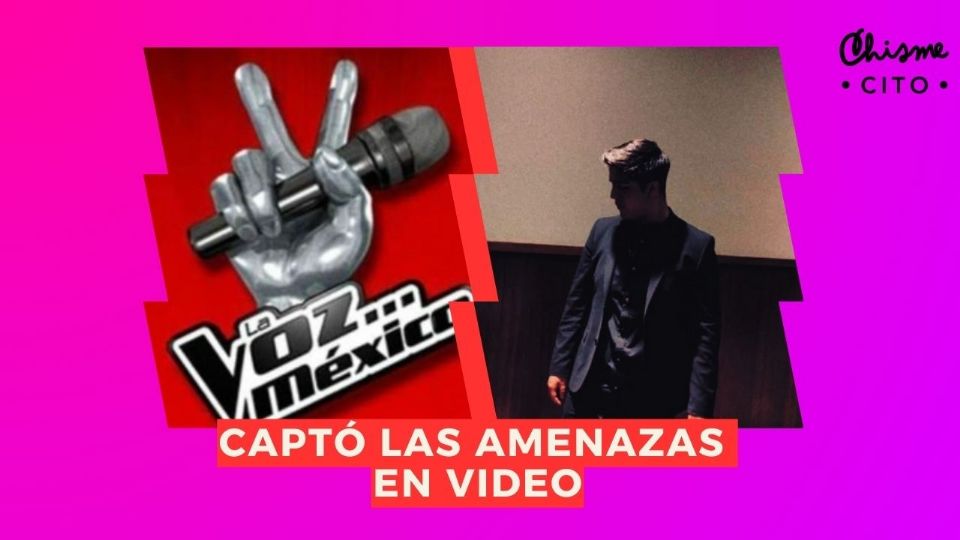 El cantante logró capturar el momento en que recibió las amenazas de dos hombres.