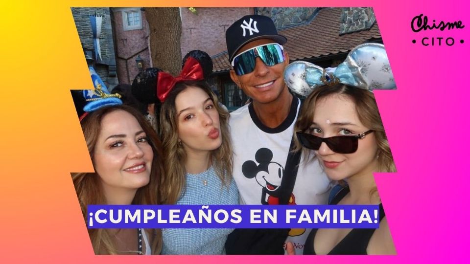 Andrea Legarreta, Erik Rubín, Mía y Nina se la pasaron de lo lindo en Disney.