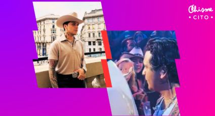(VIDEO) Nodal se molesta y 'regaña' a fan que intentó quitarle su sombrero en pleno concierto