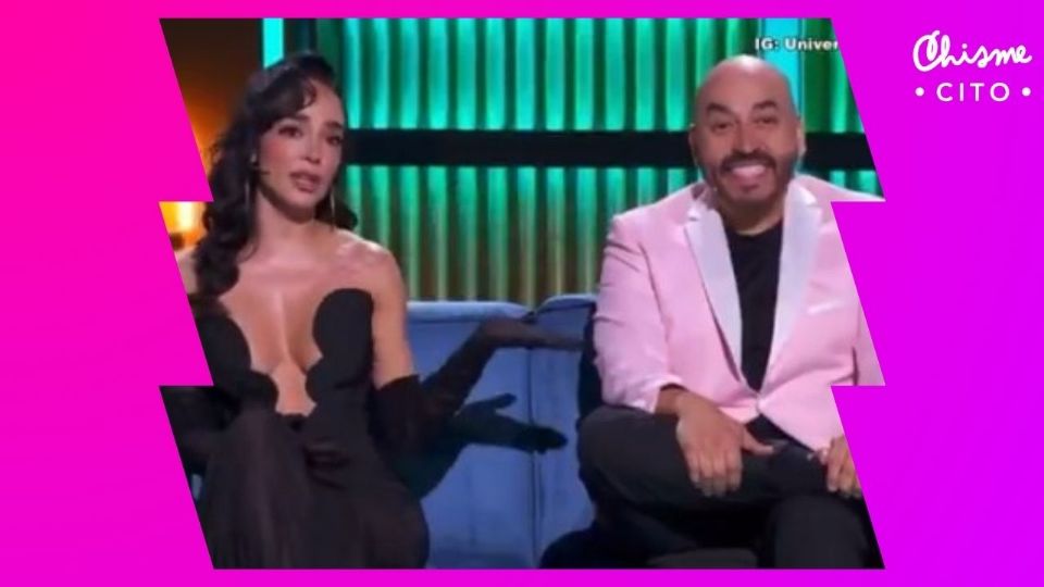 Lupillo Rivera, visiblemente incómodo, sólo atinó a reírse ante los dardos de Manelyk.
