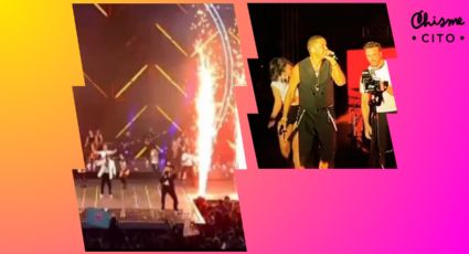 (VIDEO) Lanzallamas le explota en la cara a una bailarina durante concierto; sufrió quemadura