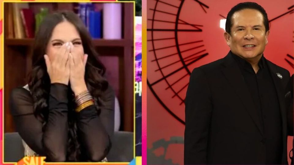 Johanna Vega-Biestro no pudo evitar que se le escapara una carcajada enfrente de Gustavo Adolfo Infante.